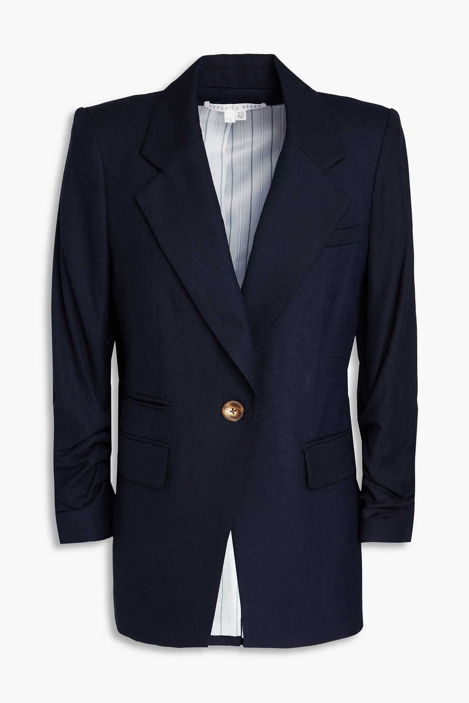 Veronica Beard Battista Dickey Grain De Poudre Blazer In Navy