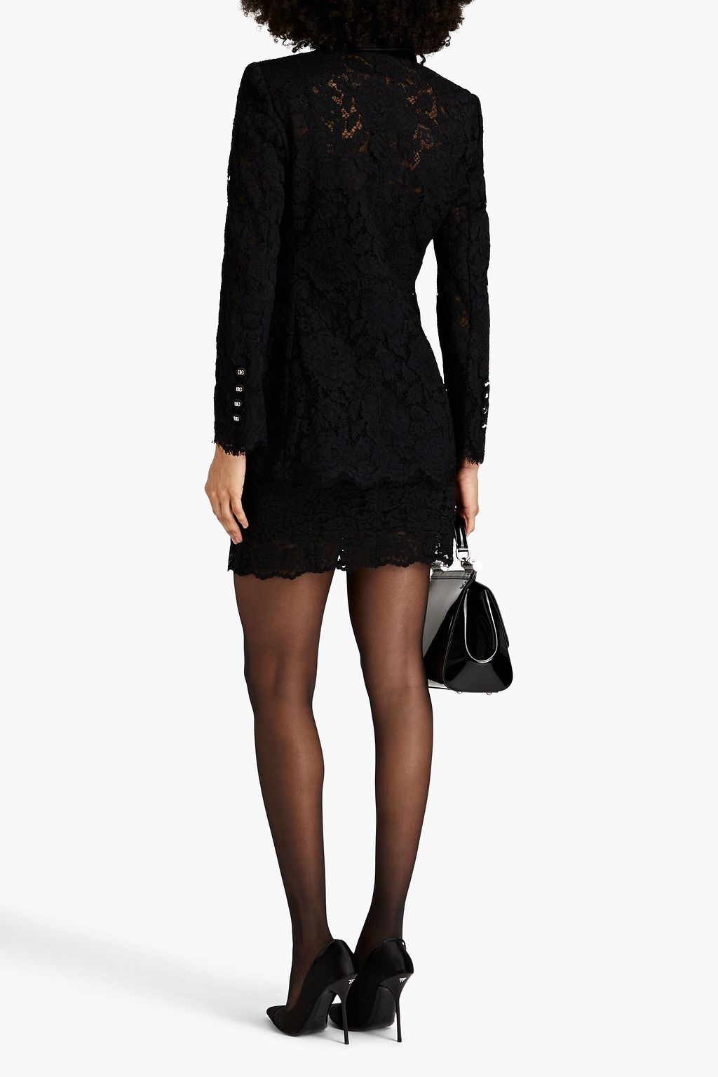 DOLCE&GABBANA Double-breasted lace blazer