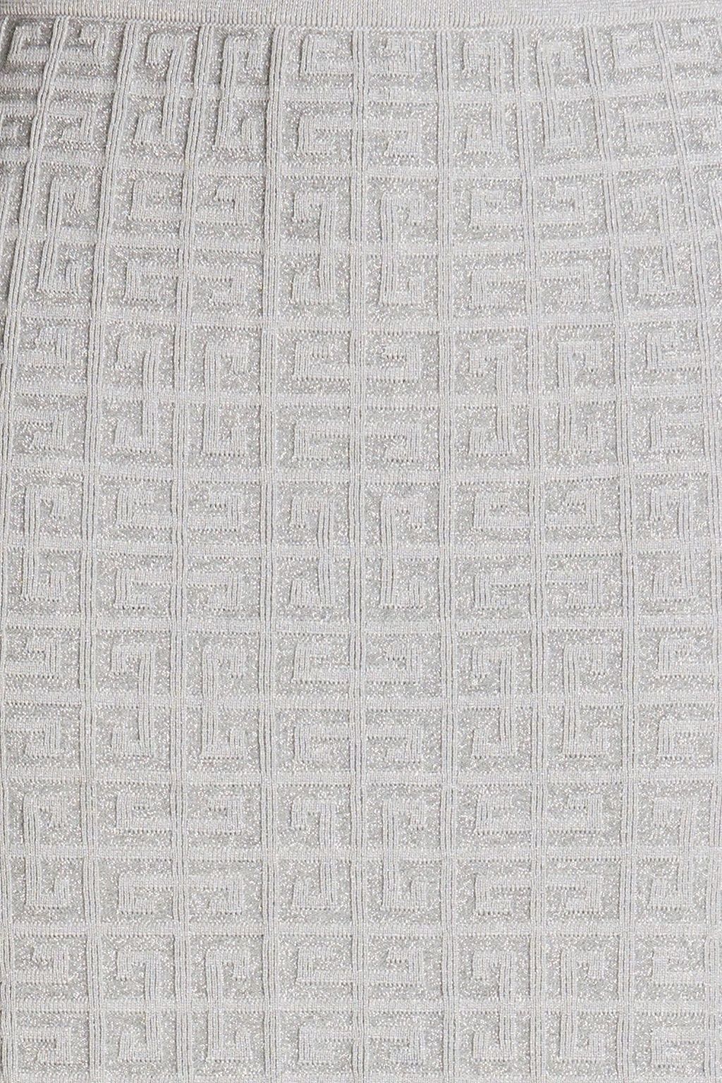 GIVENCHY Minirock aus Jacquard-Strick mit Metallic-Effekt