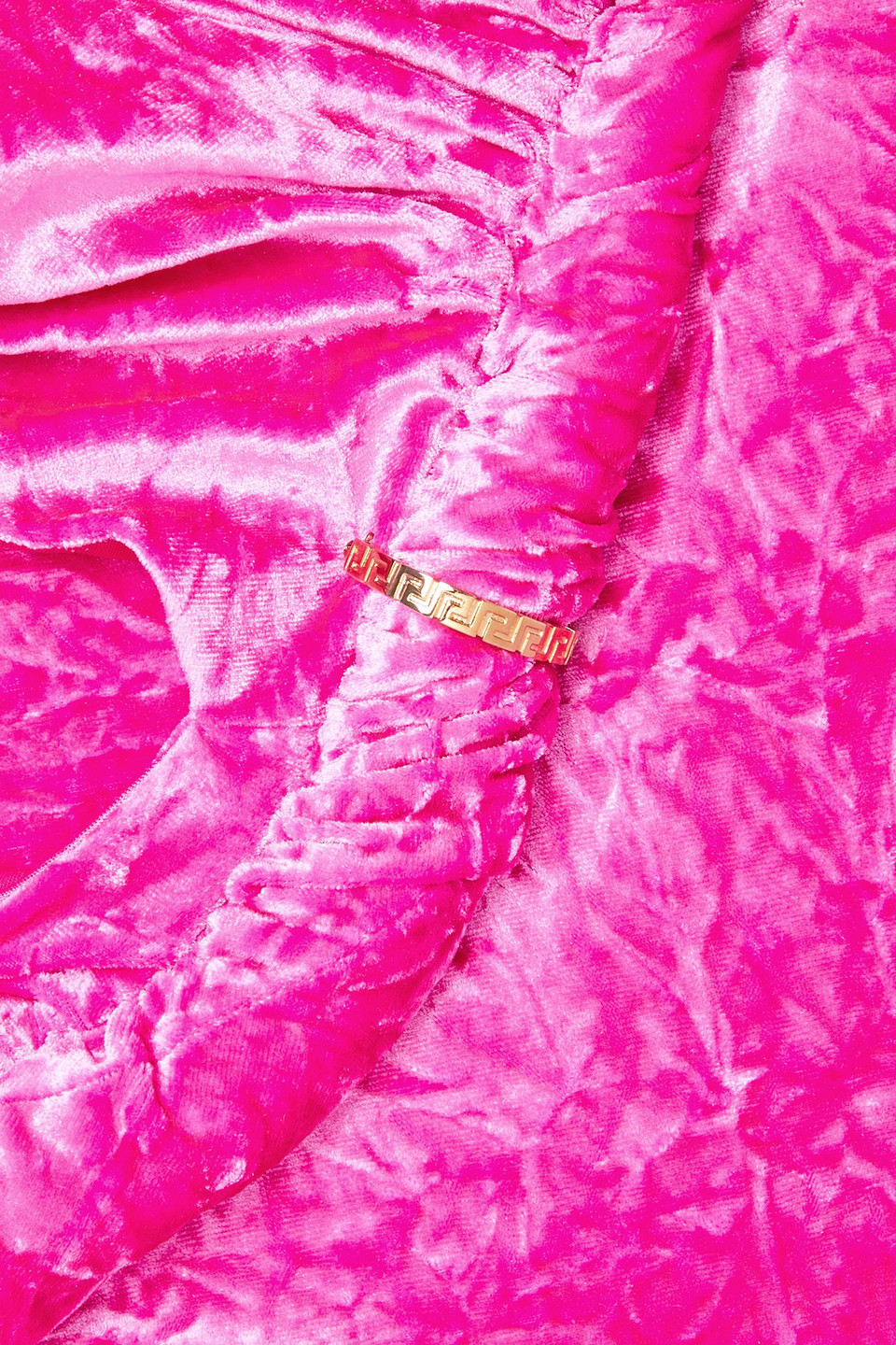 Versace Synthetic Fibers Dress In Pink