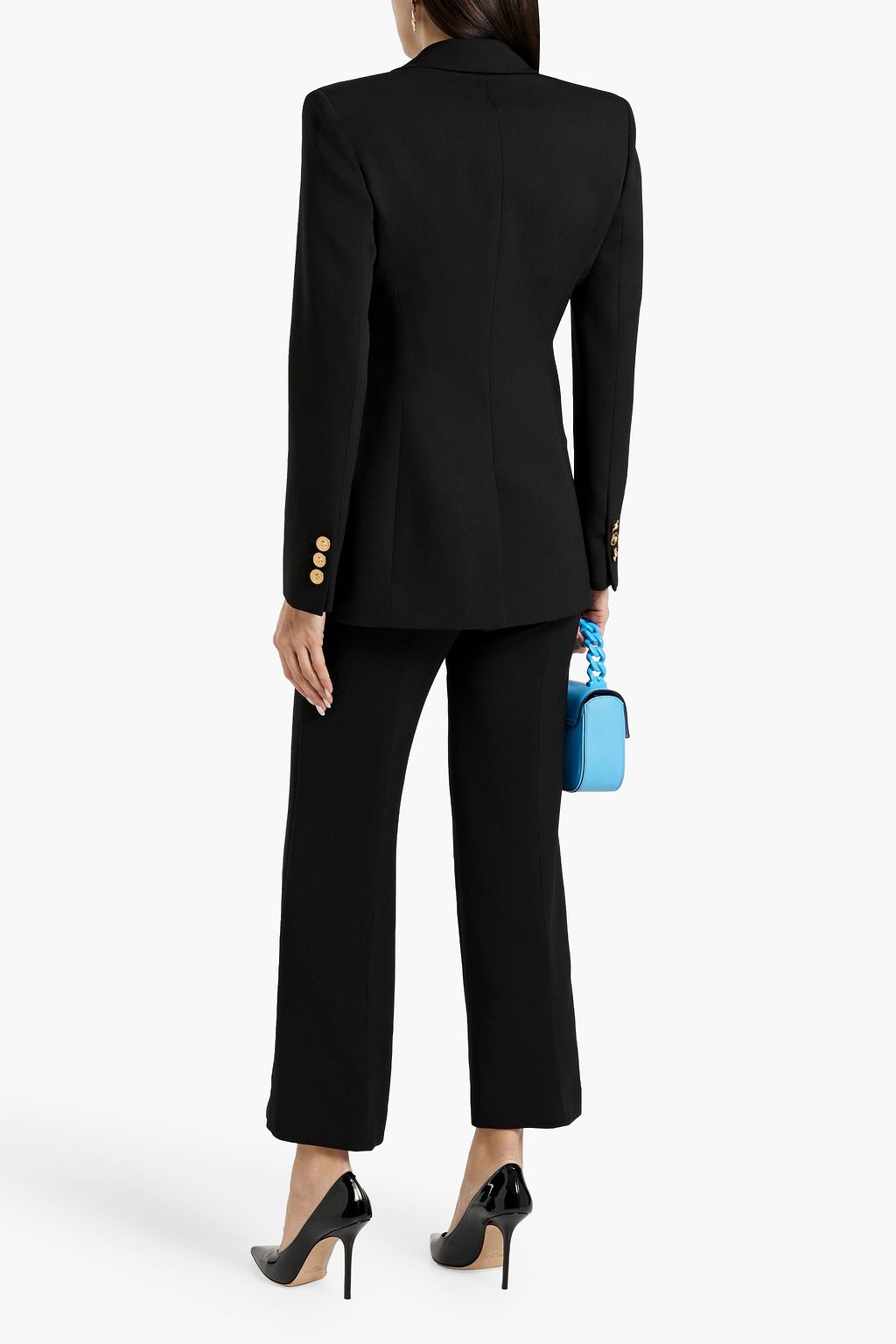 VERSACE Wool-blend twill blazer