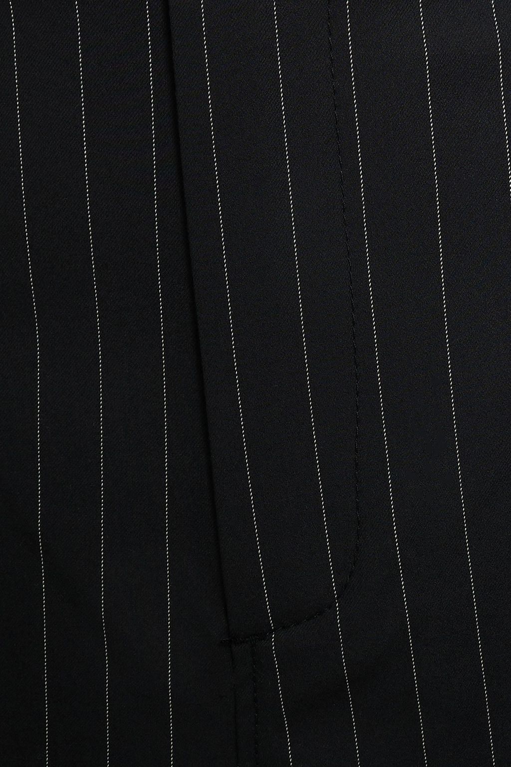 GANNI Pinstriped twill wide-leg pants