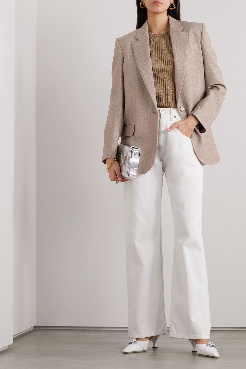 STELLA MCCARTNEY Oversized wool-blend blazer