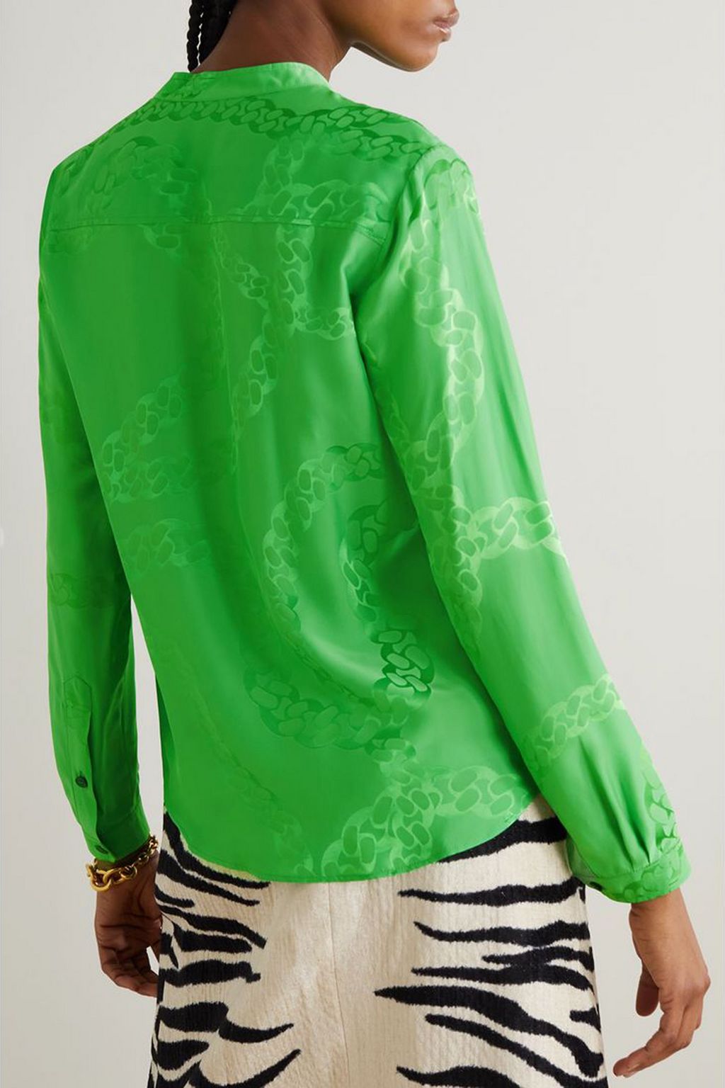 STELLA MCCARTNEY Satin-jacquard shirt