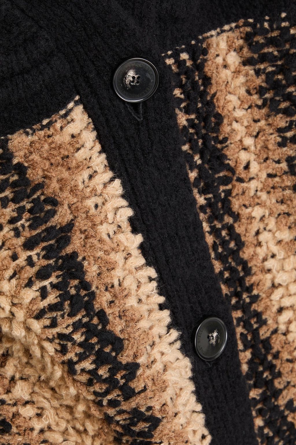 STELLA MCCARTNEY ジャカードニット ウール混 カーディガン