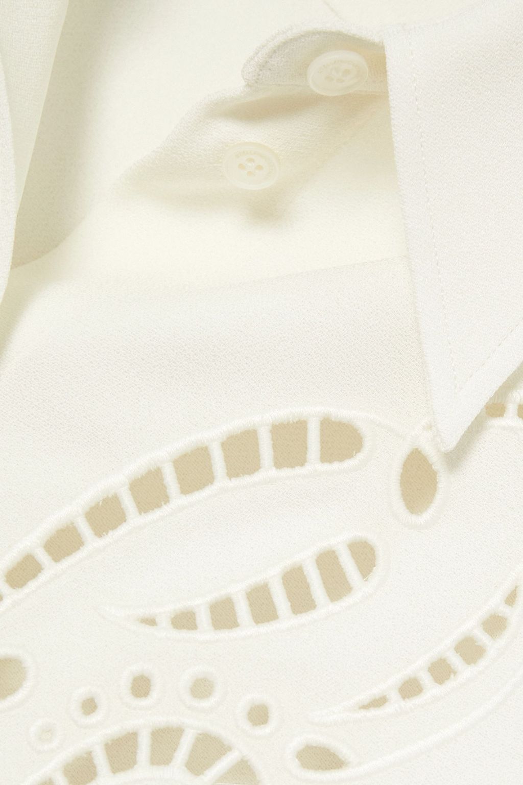 STELLA MCCARTNEY Broderie anglaise crepe shirt