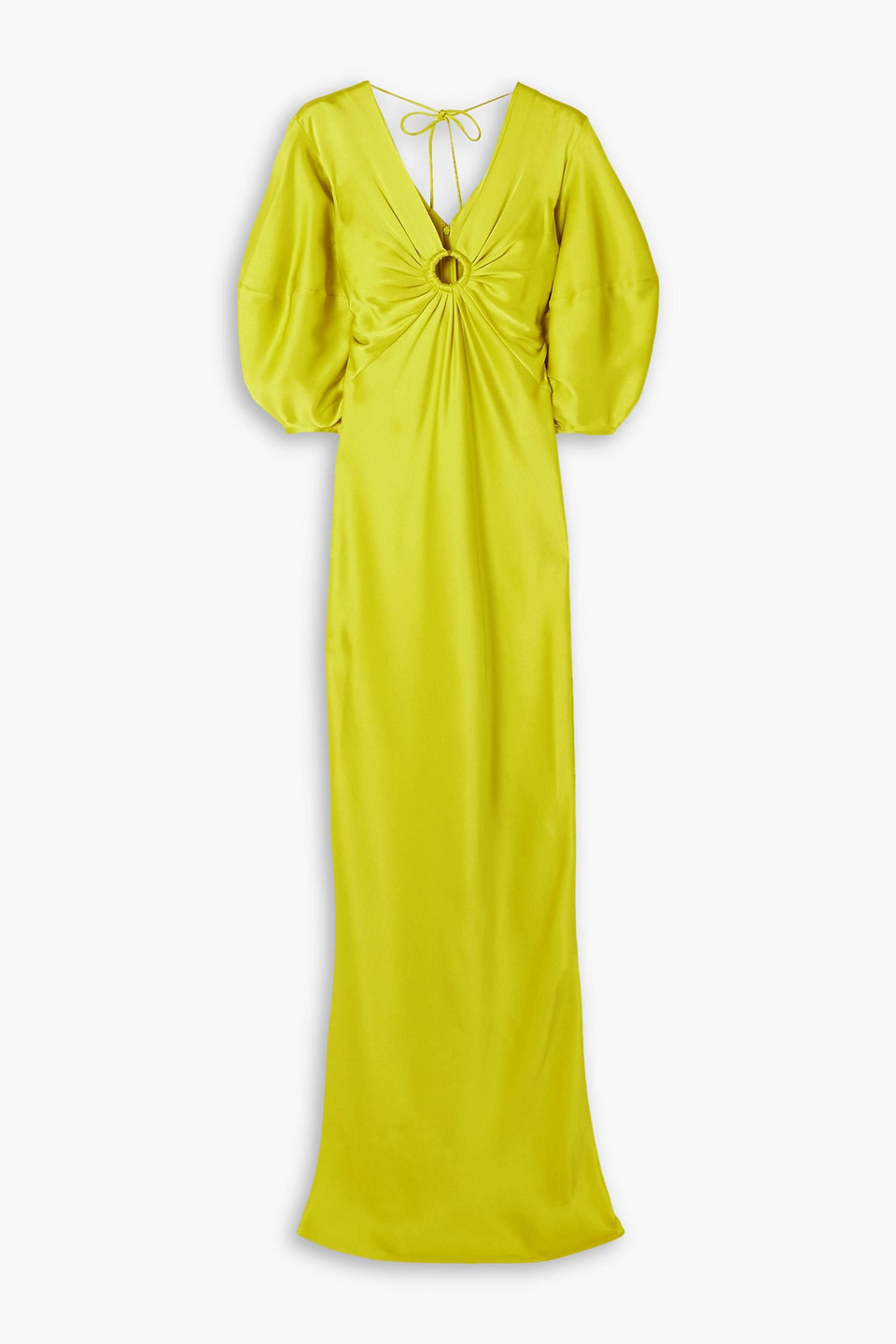 STELLA MCCARTNEY CUTOUT SATIN MAXI DRESS