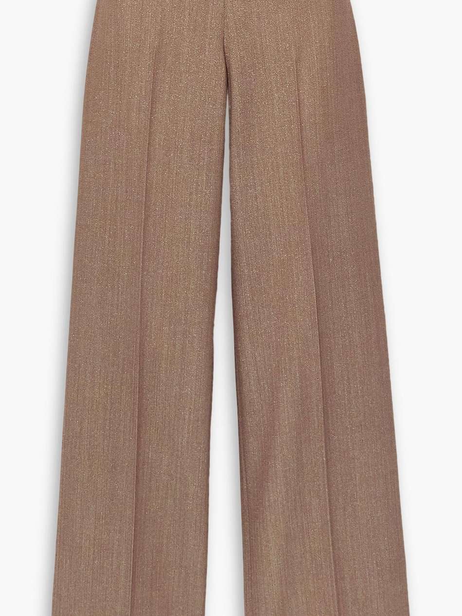 wool-blend wide-leg pants