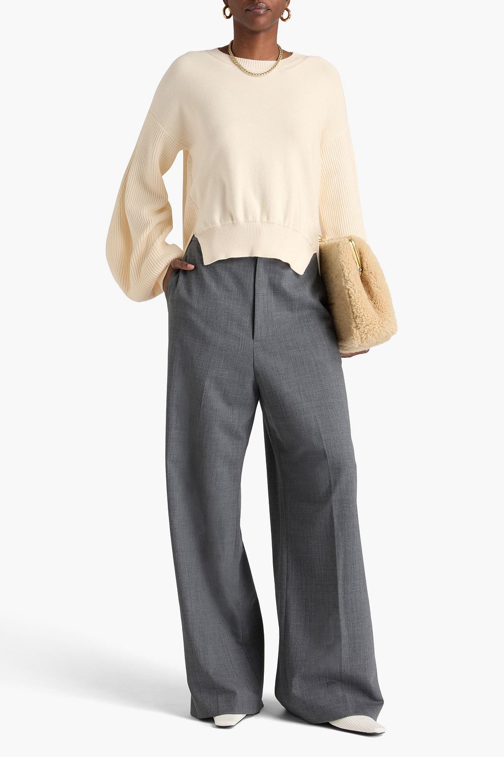 STELLA MCCARTNEY Ribbed cotton sweater