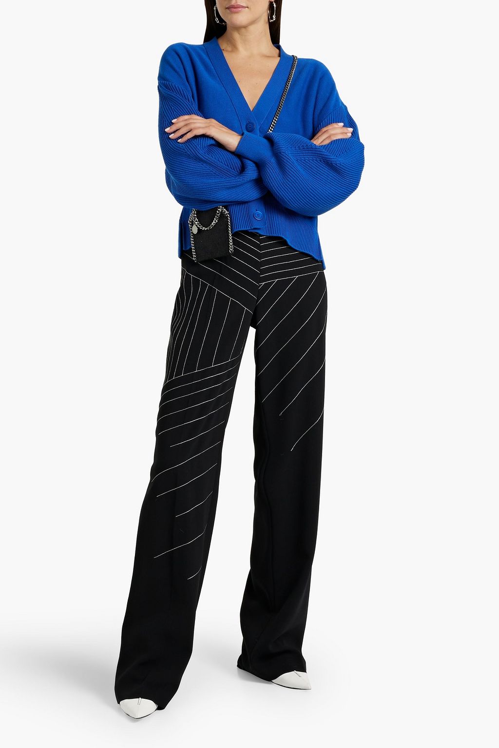 STELLA MCCARTNEY Ribbed cotton cardigan