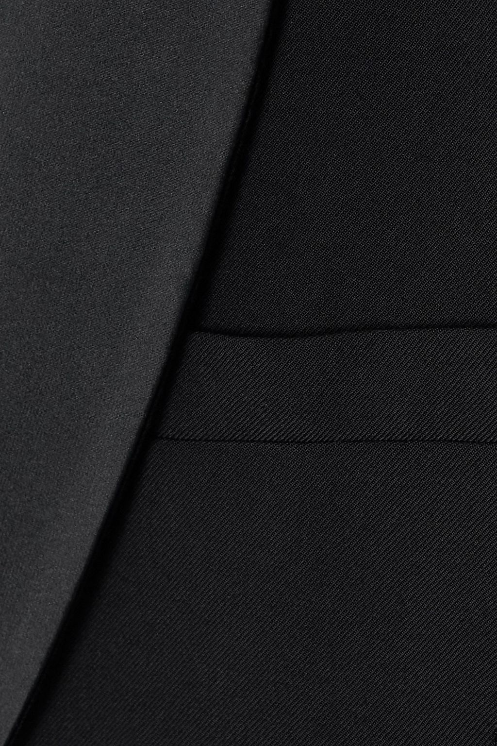 STELLA MCCARTNEY Satin-trimmed twill blazer