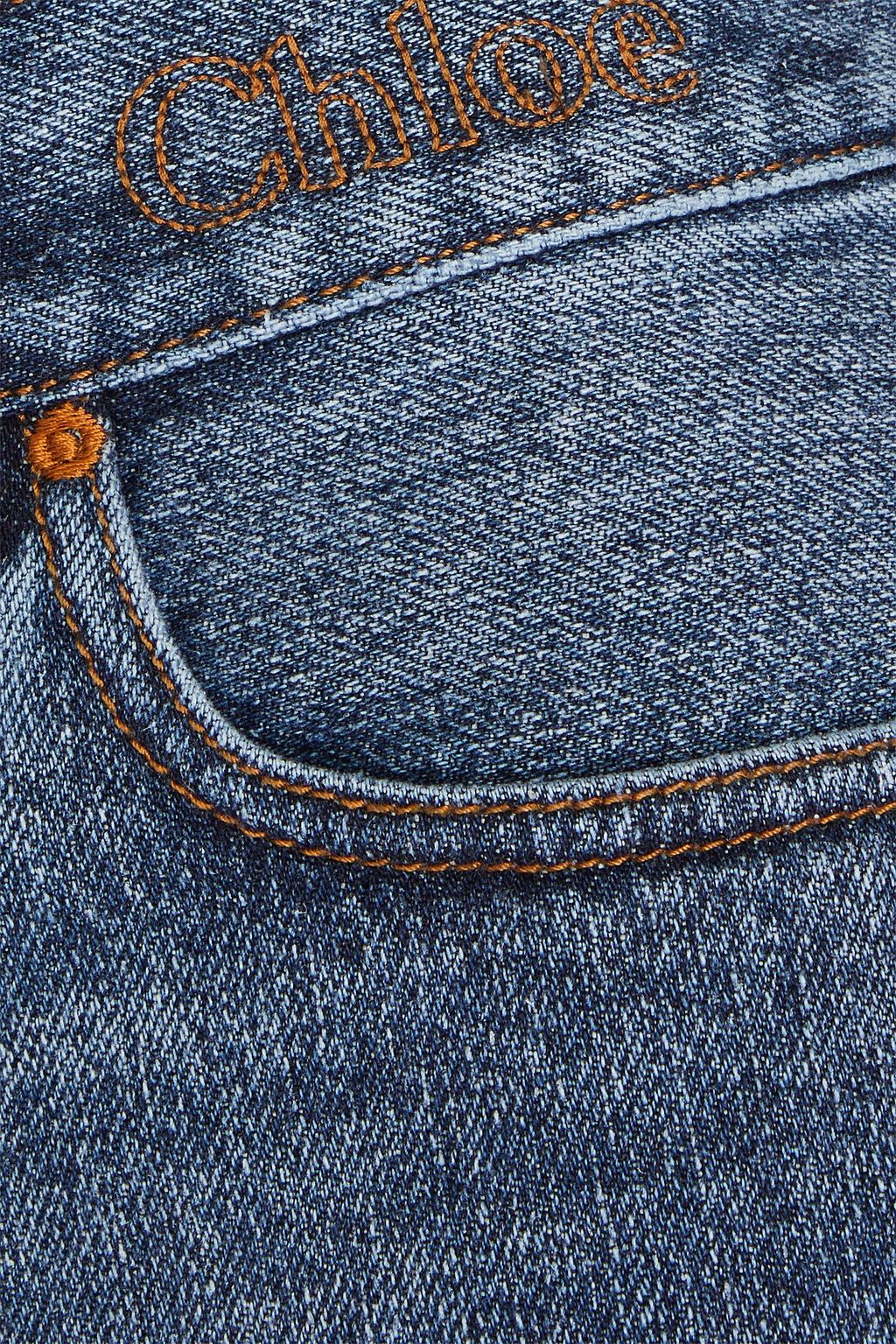 CHLOÉ デニム ショートパンツ 刺繍