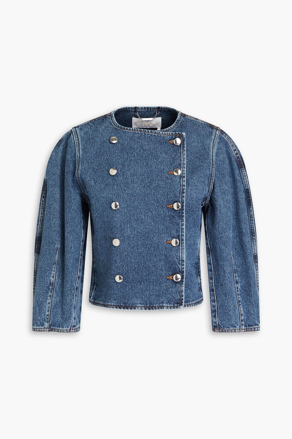 Double breasted hotsell denim jacket
