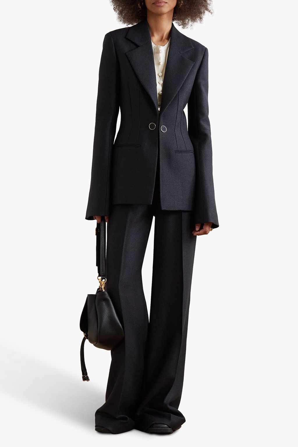 CHLOÉ Silk and wool-blend blazer