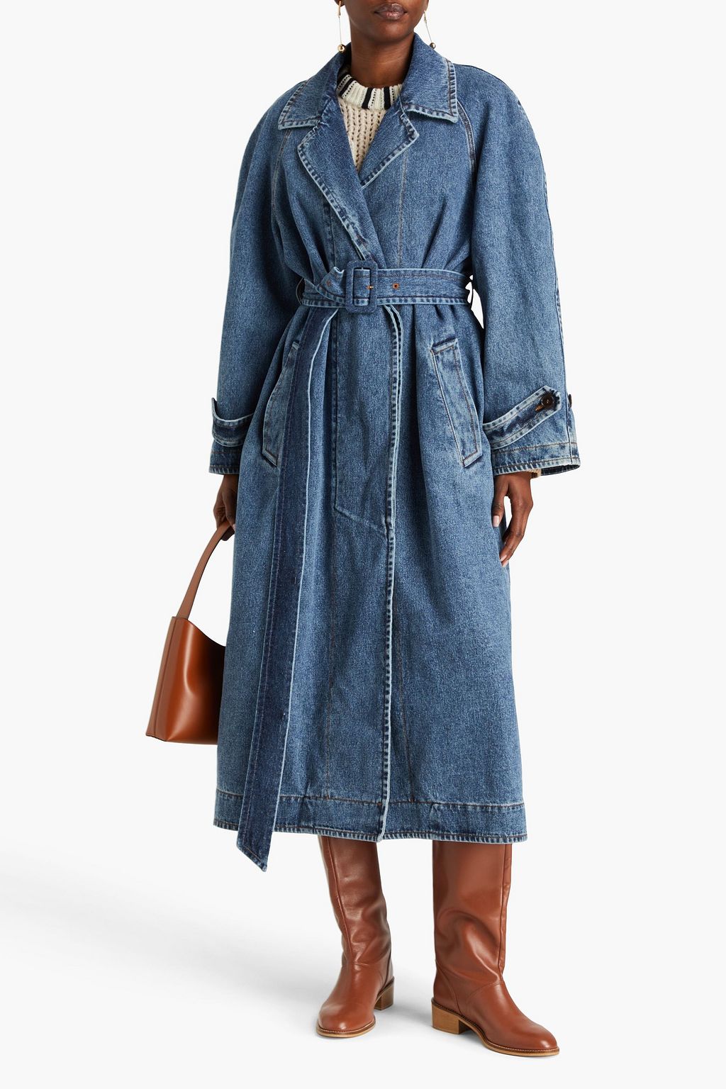 CHLOÉ Denim trench coat