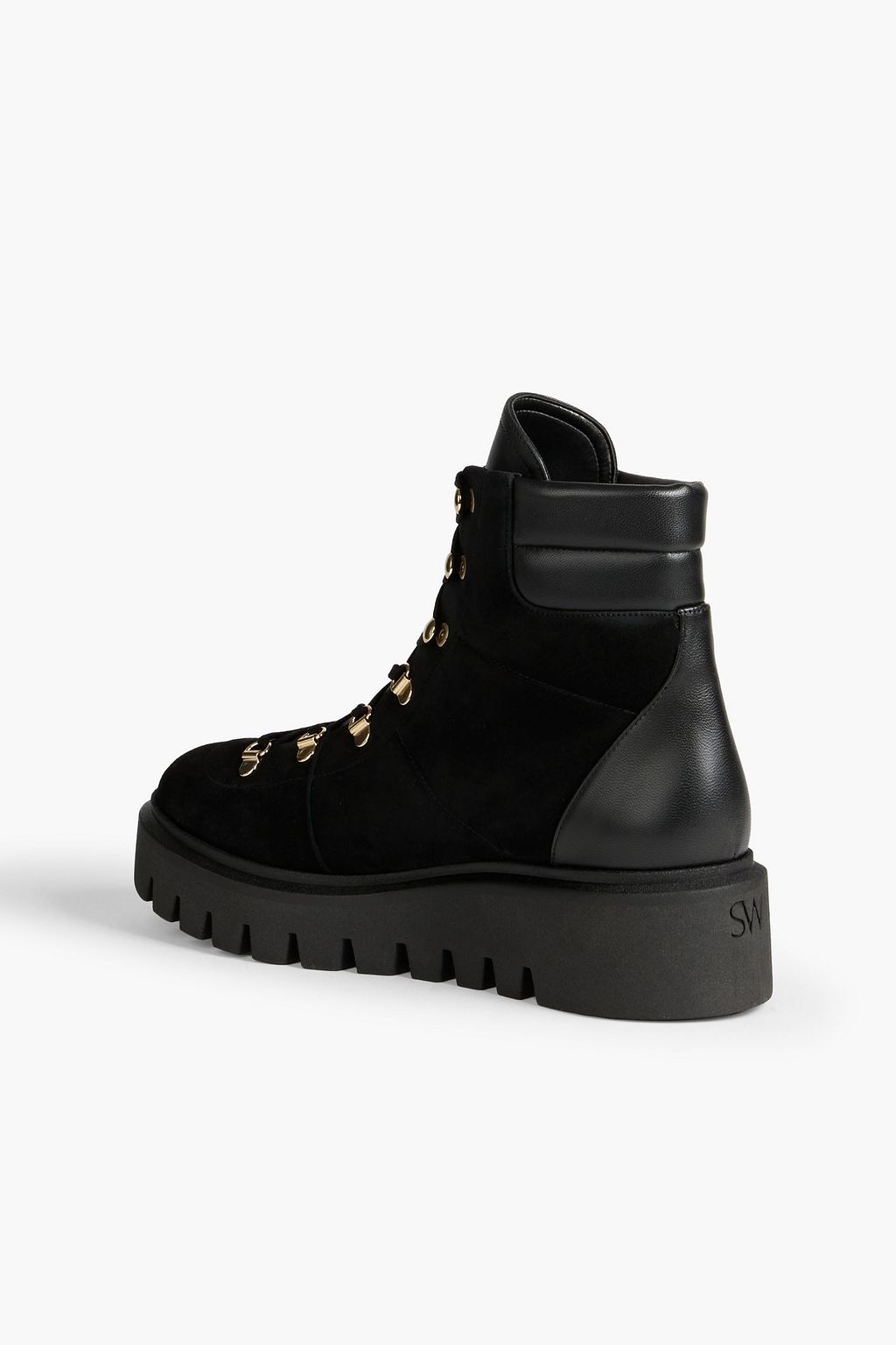 STUART WEITZMAN Chalet suede platform hiking boots