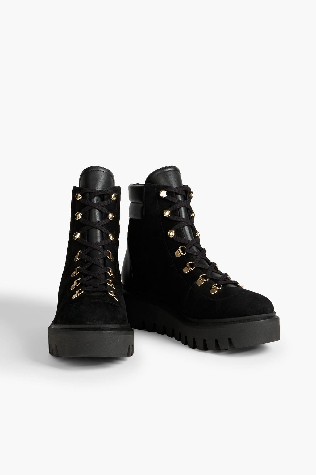 STUART WEITZMAN Chalet suede platform hiking boots
