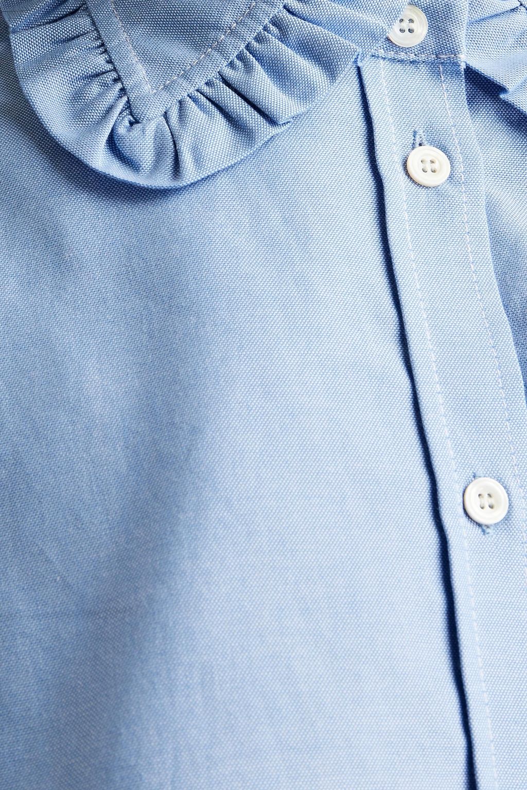 MAJE Ruffled organic cotton shirt