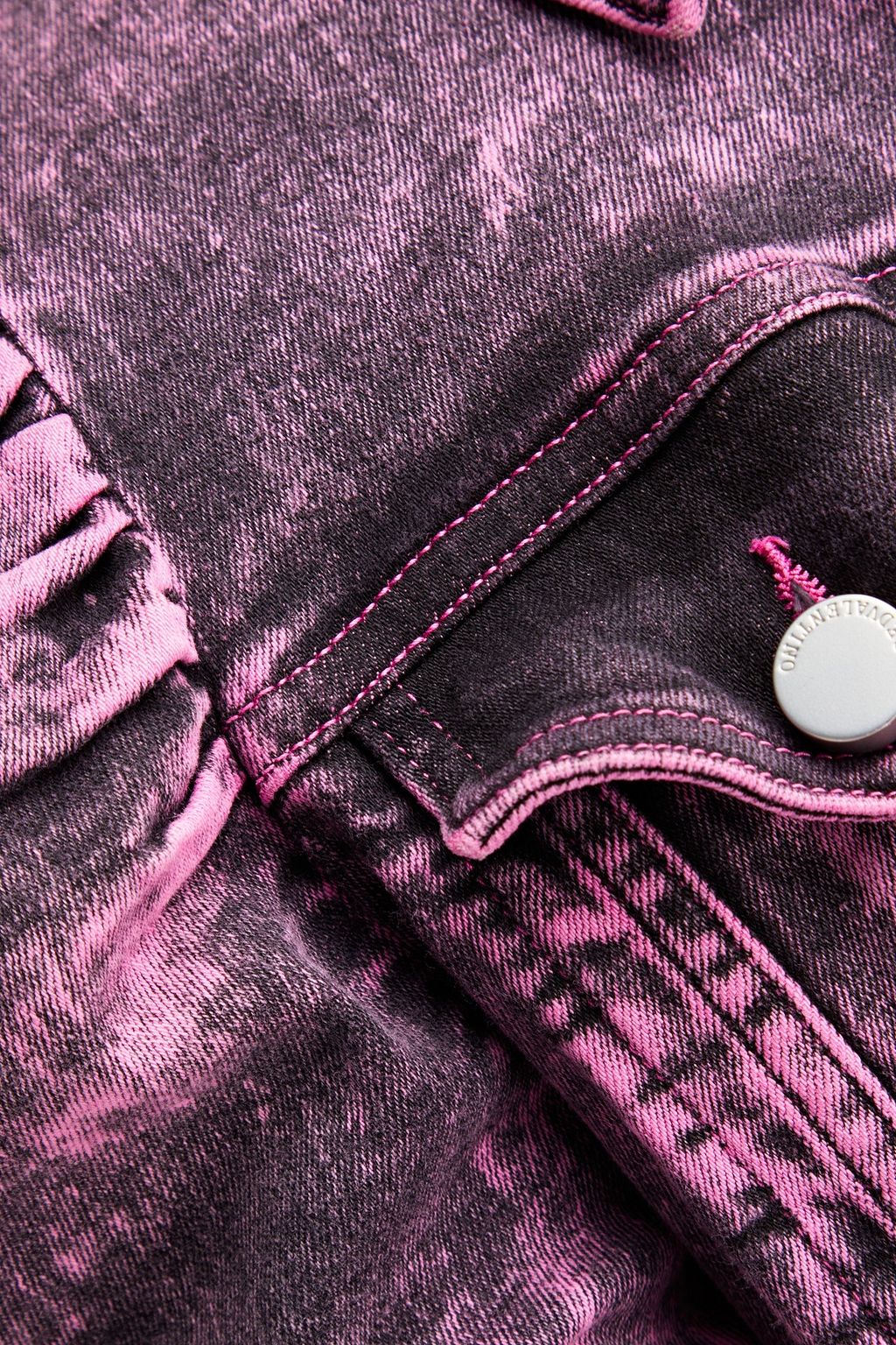 REDVALENTINO Bleached denim jacket