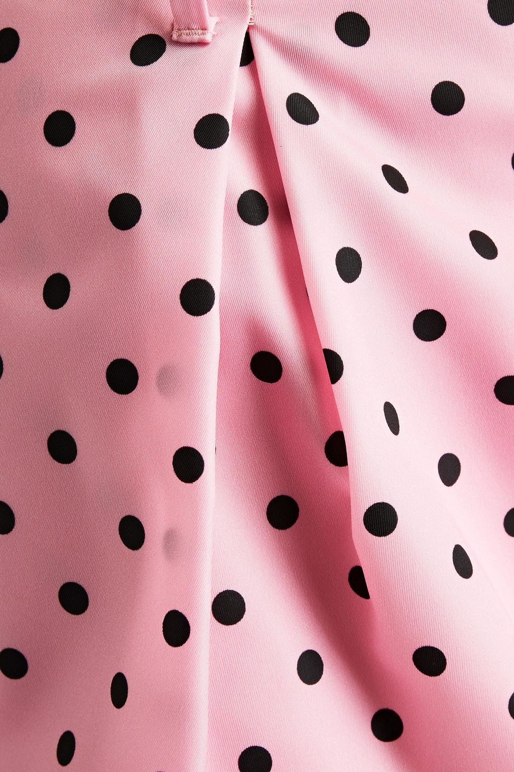 REDVALENTINO Belted polka-dot taffeta tapered pants