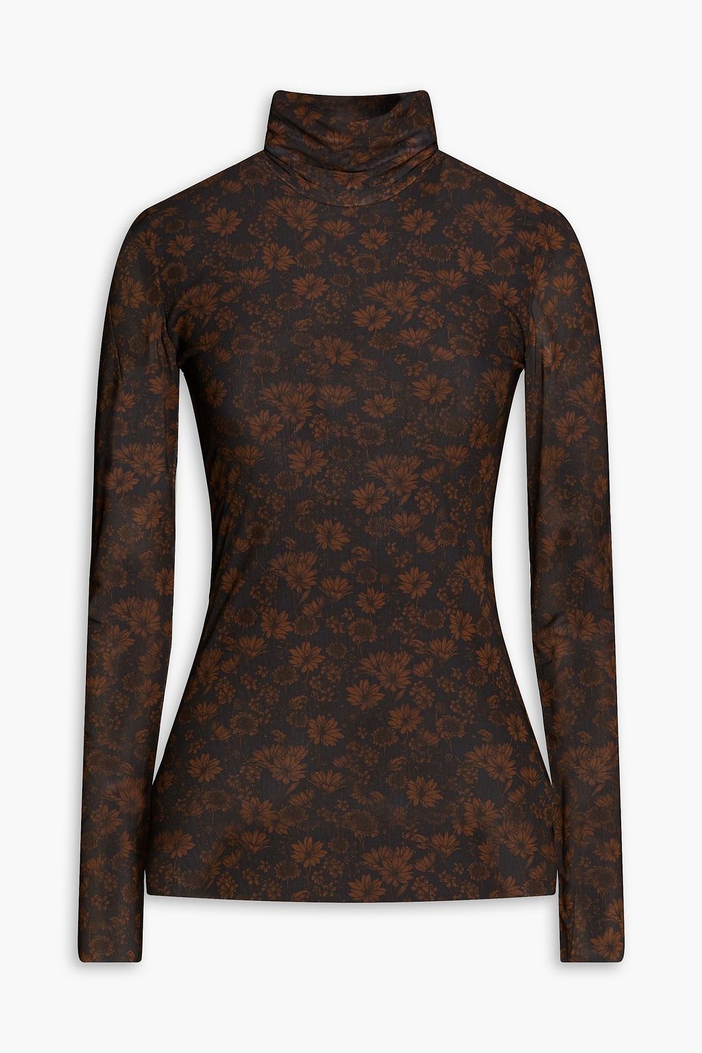 Mesh turtleneck shirt Clearance