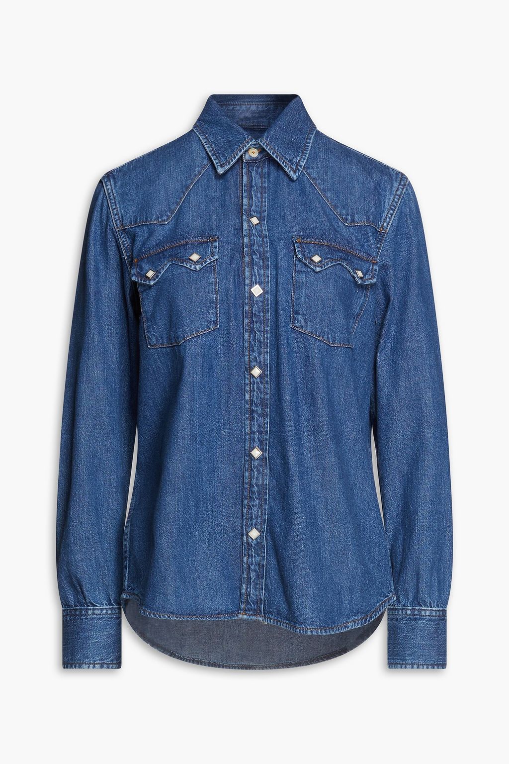 50s Sawtooth denim shirt