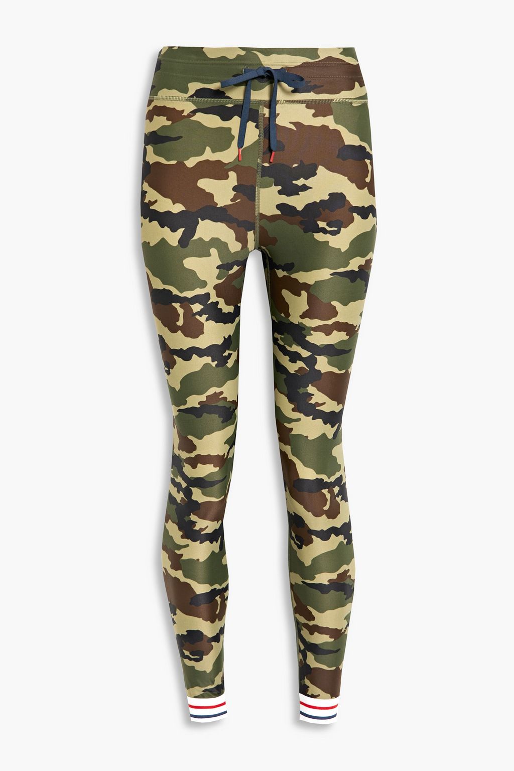 THE UPSIDE Cropped camouflage-print stretch leggings