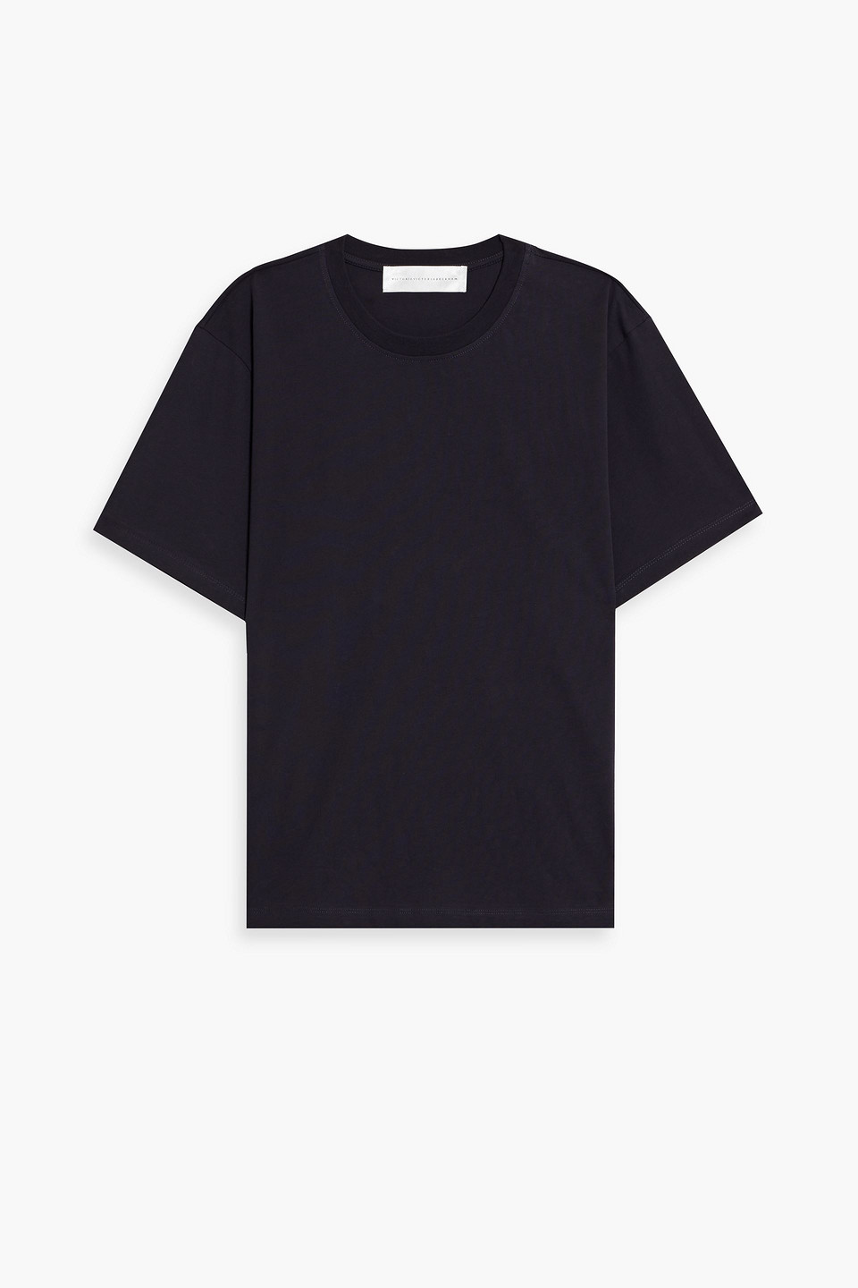 victoria beckham - cotton-jersey t-shirt - blue - m