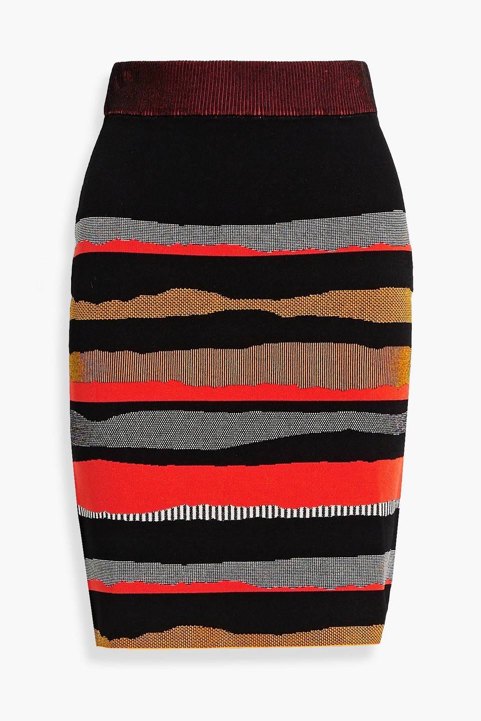 diane von furstenberg - shira jacquard-knit mini skirt - multicolor - xs