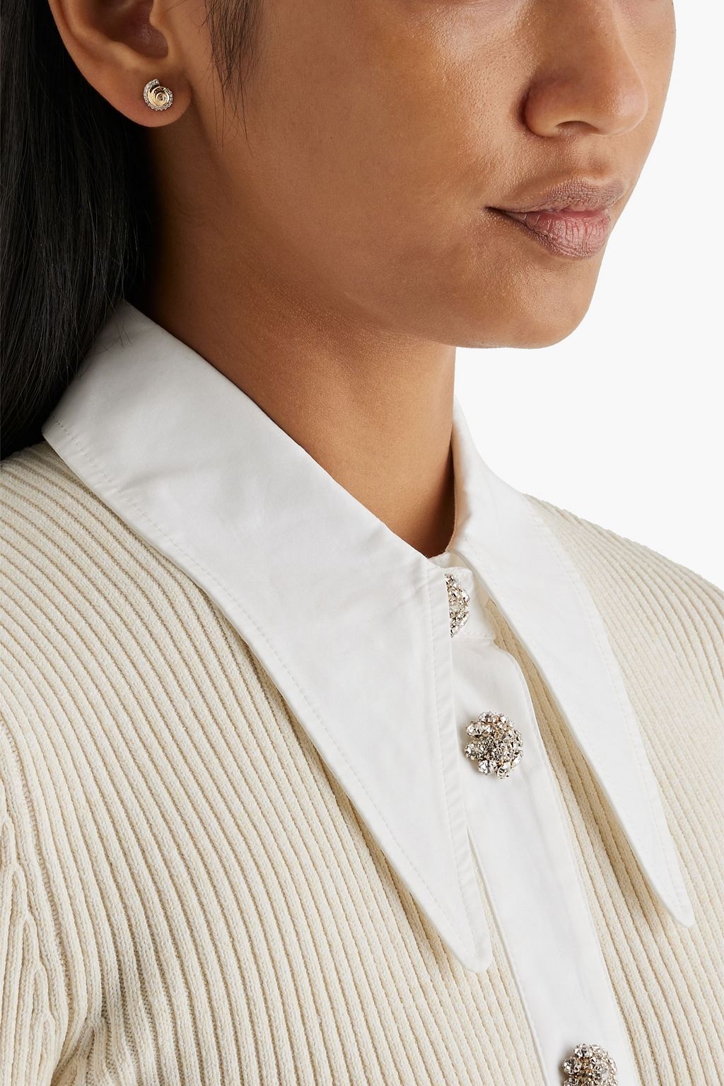 ADINA REYTER 14-karat gold diamond earrings