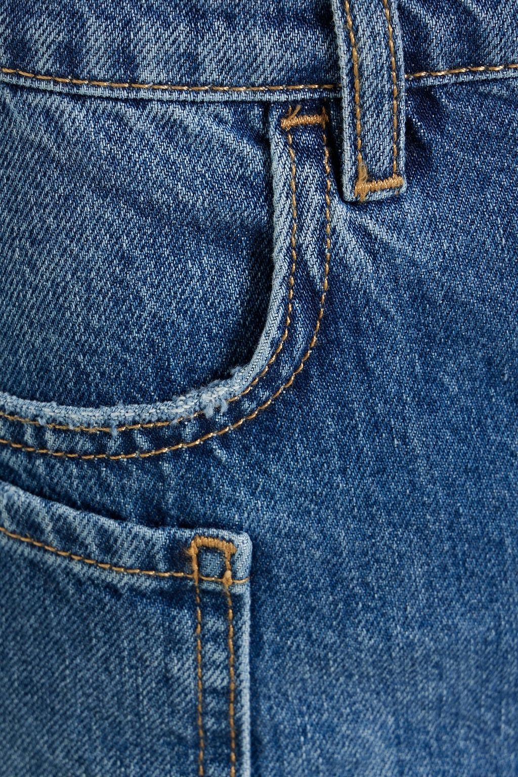 FRAME Frayed denim shorts