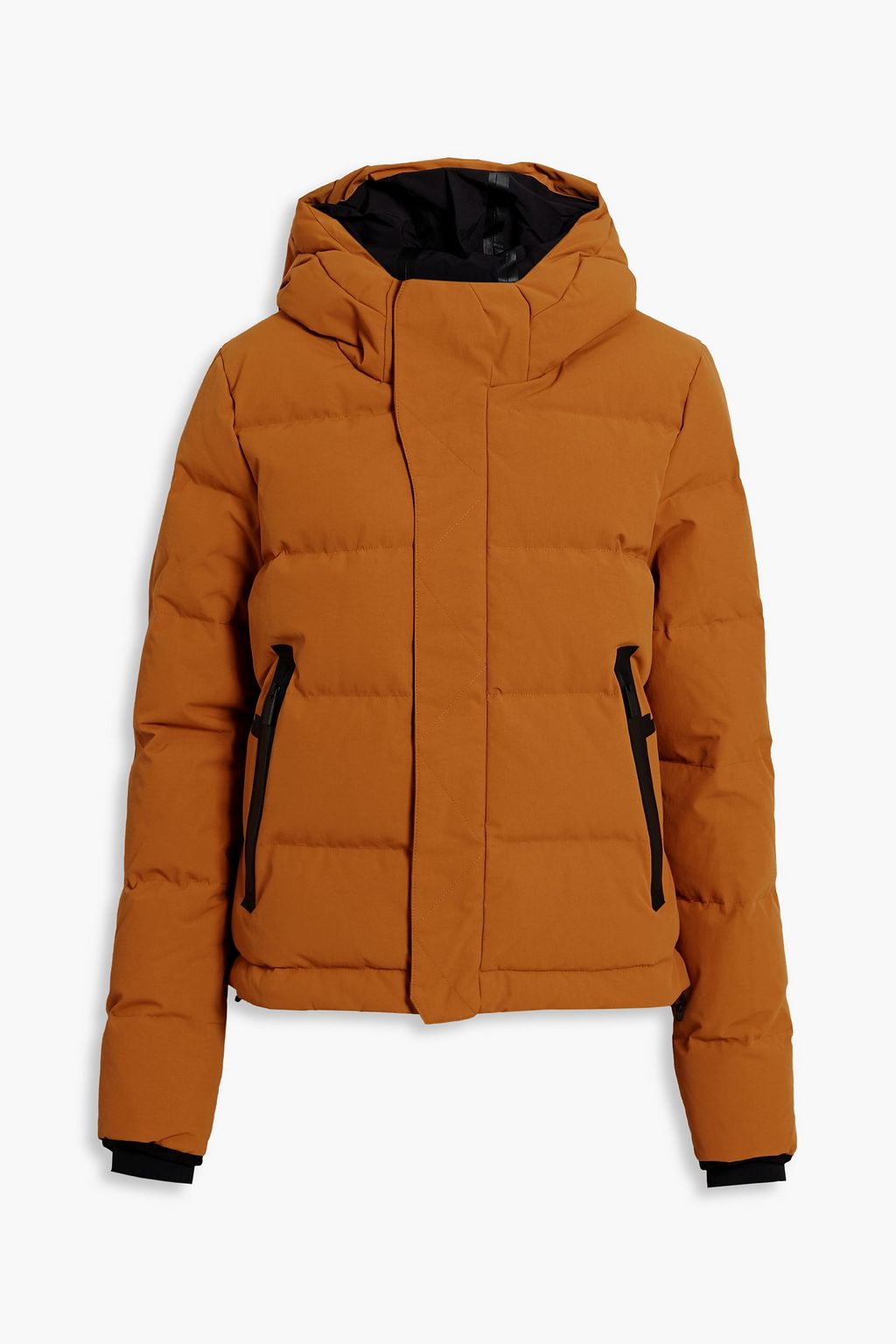 Orange Quilted shell hooded down jacket | TEMPLA | THE OUTNET