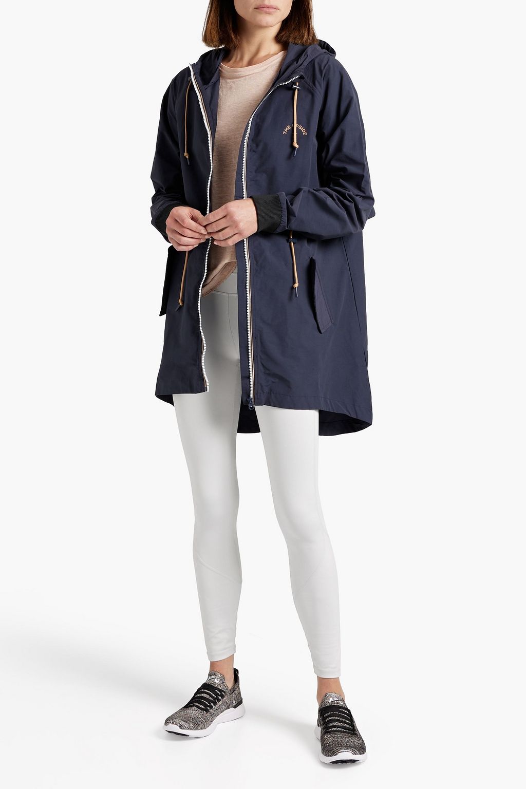 THE UPSIDE Maison printed shell hooded parka