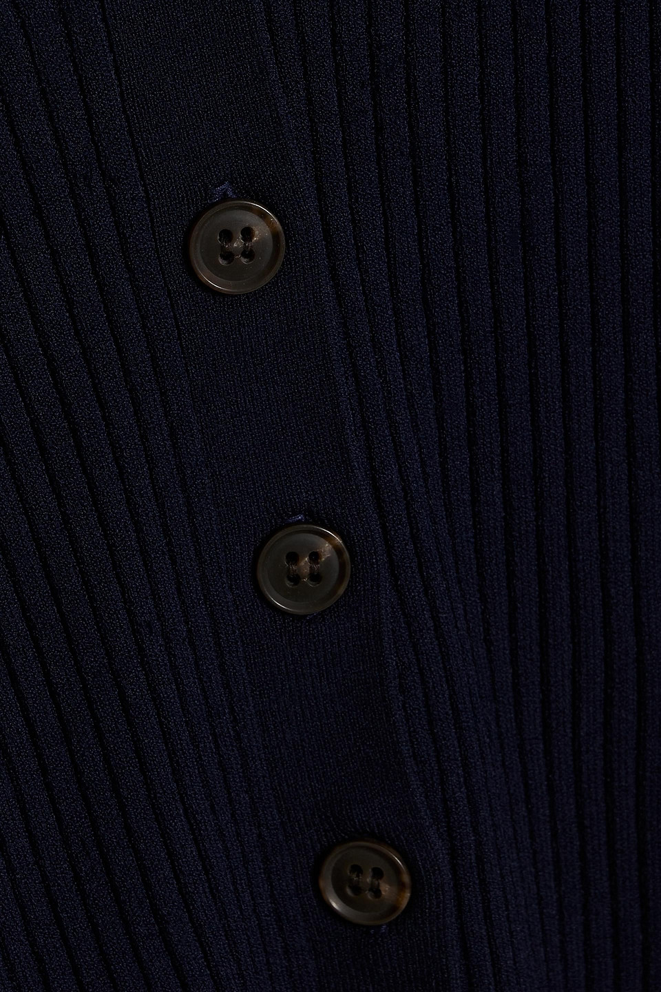 Frame Navy Button Front Cardigan In Navy