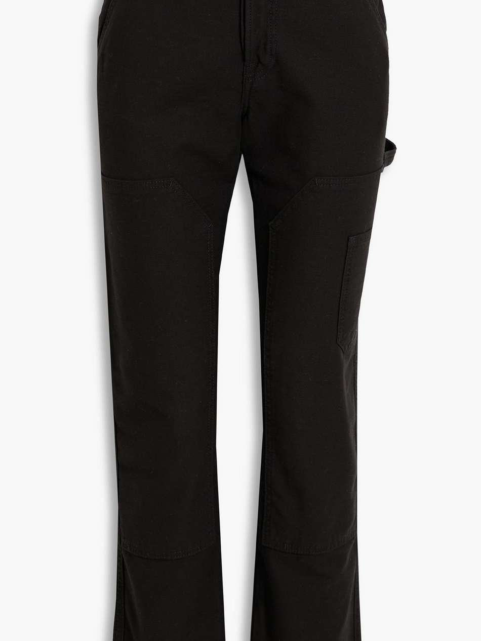 le slouch cotton-canvas straight-leg pants