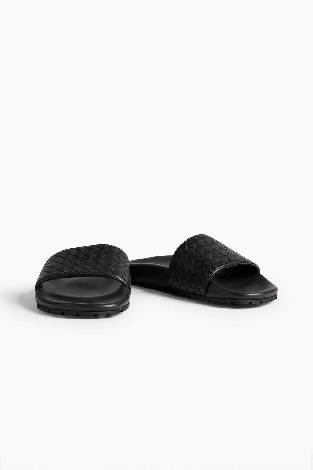 BOTTEGA VENETA Intrecciato leather slides