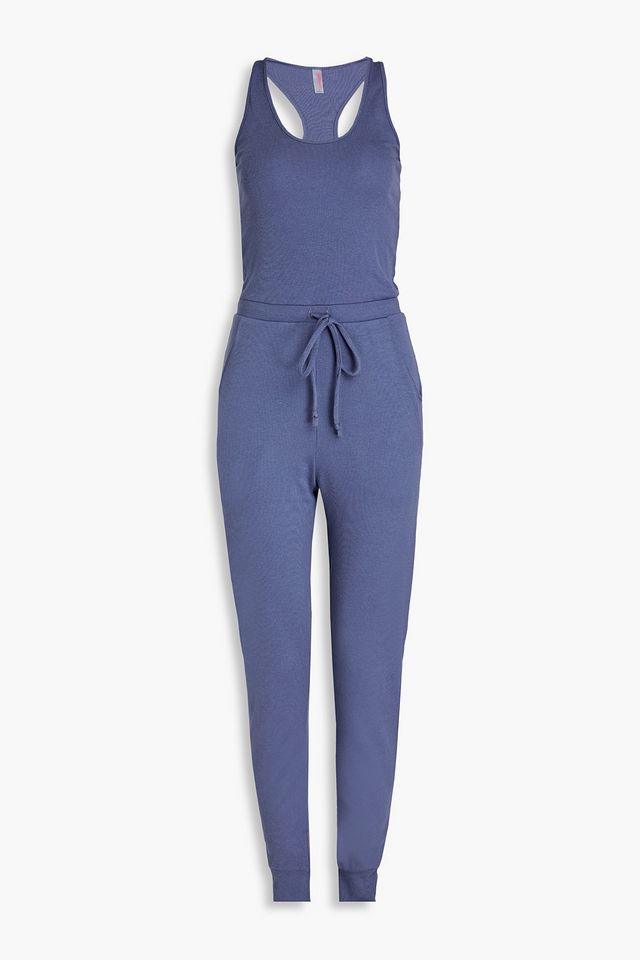 Luxury ribbed jersey jumpsuit