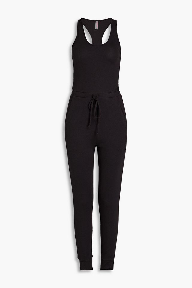 Luxury ribbed jersey jumpsuit