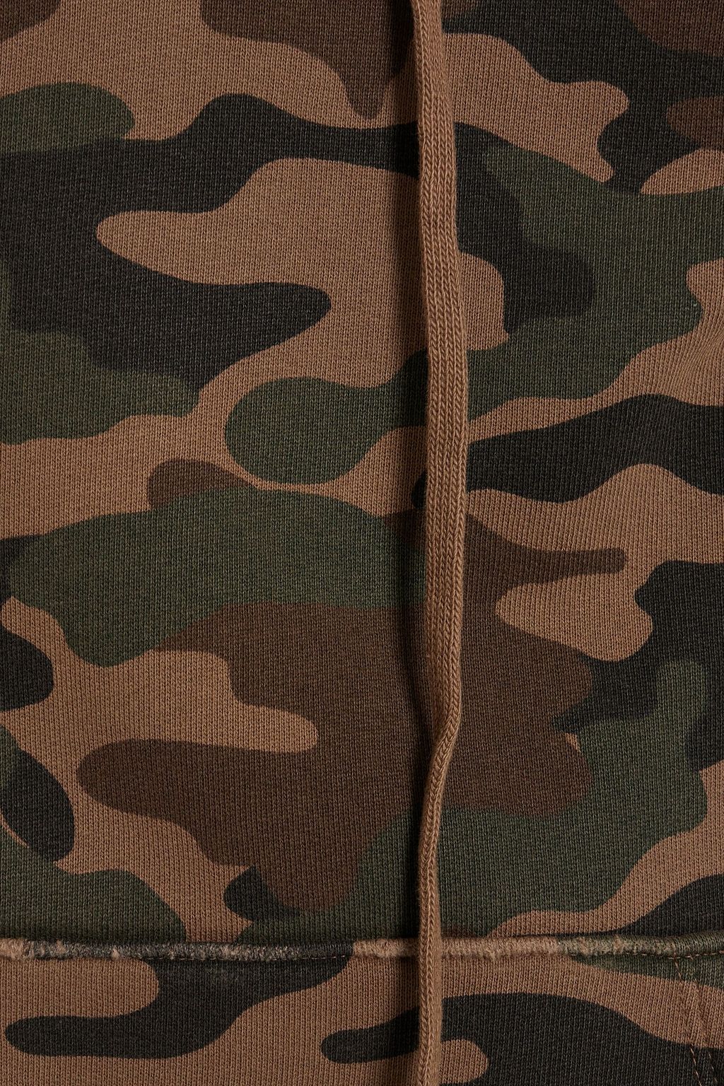 NILI LOTAN Camouflage-print French cotton-terry hoodie