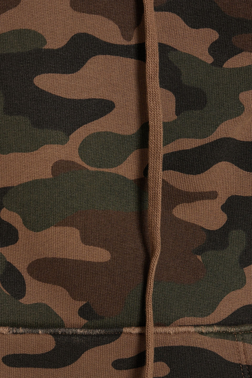 Nili Lotan Camouflage-print French Cotton-terry Hoodie In Brown