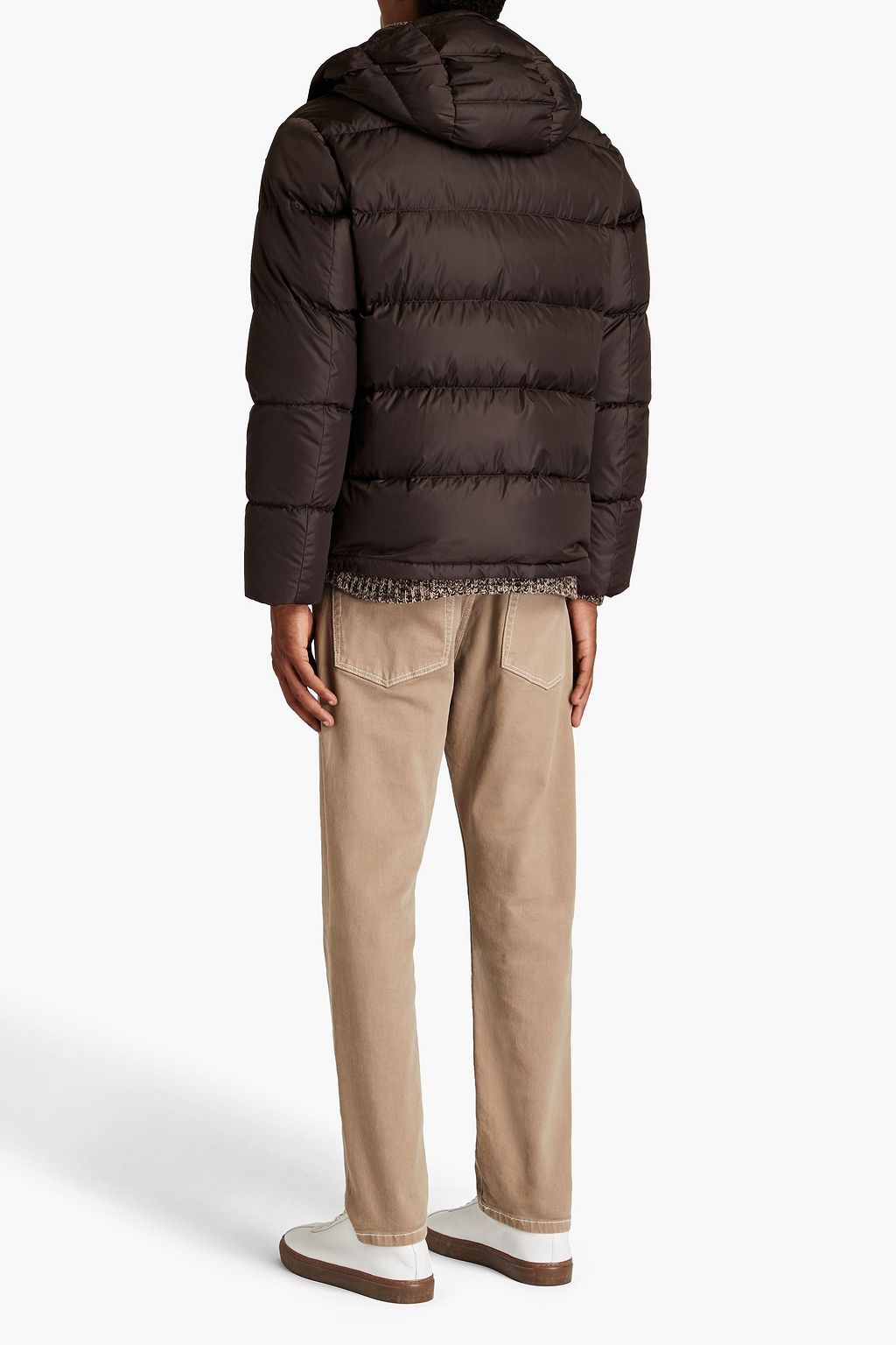 PESERICO Daunenjacke aus gestepptem Shell mit Kapuze