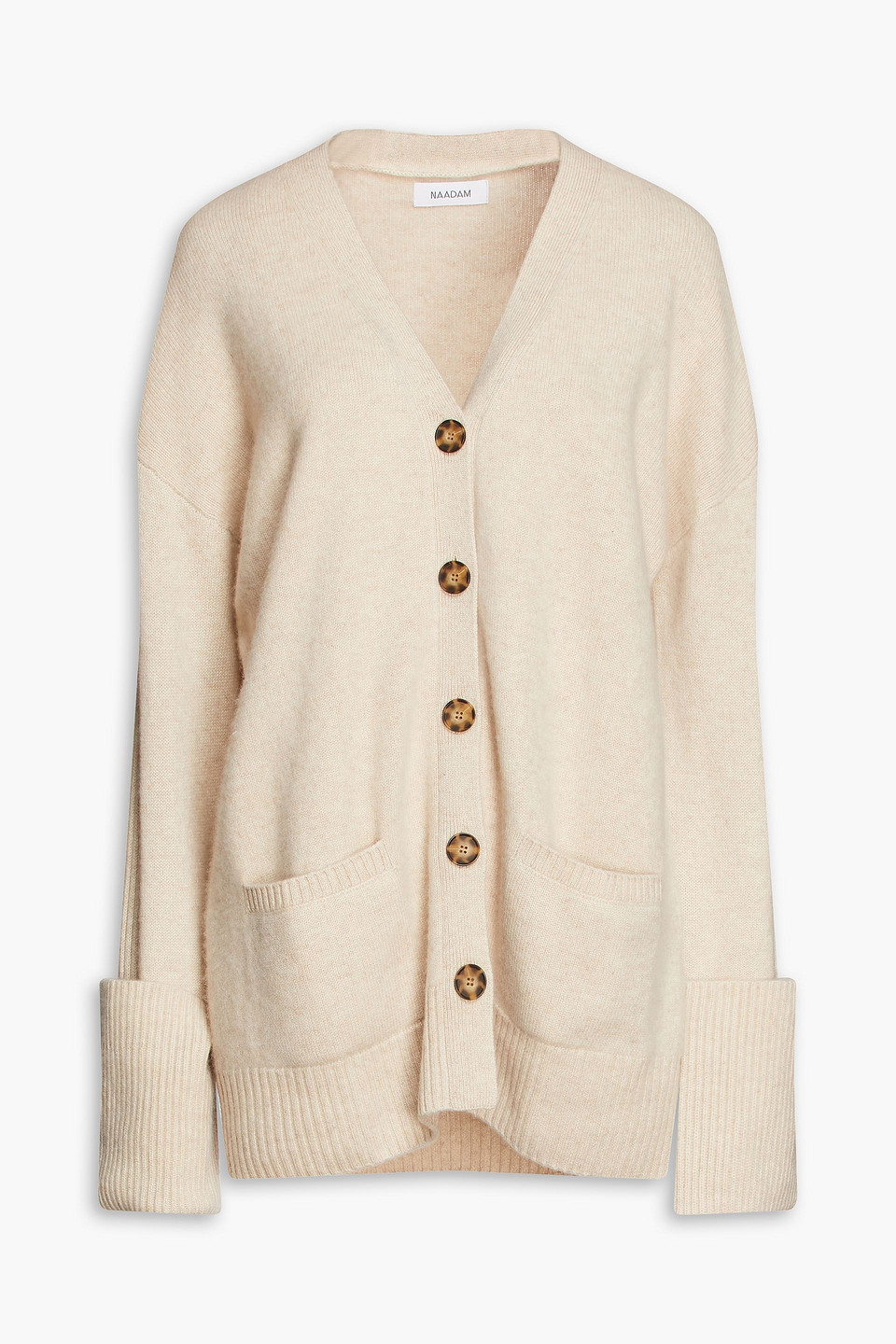 Naadam Mélange Cashmere Cardigan In Neutrals