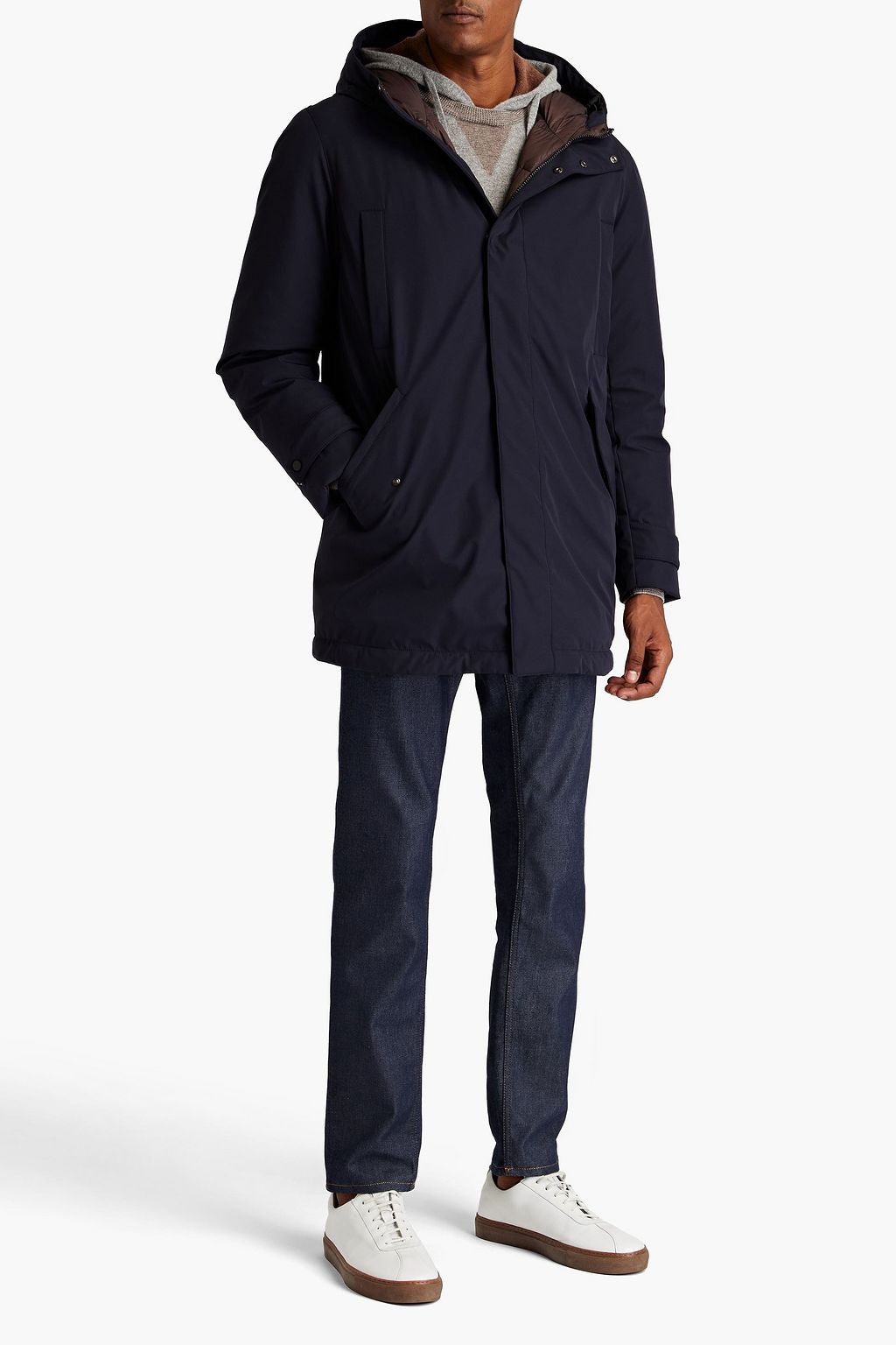 PESERICO Shell hooded down coat