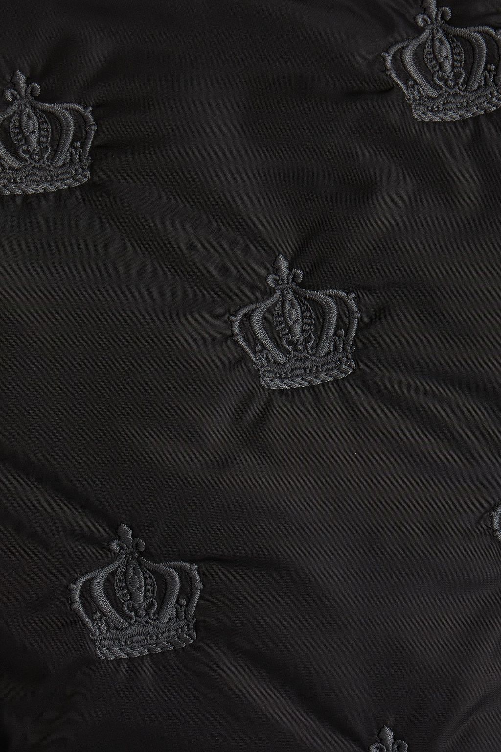 DOLCE & GABBANA Embroidered shell bomber jacket