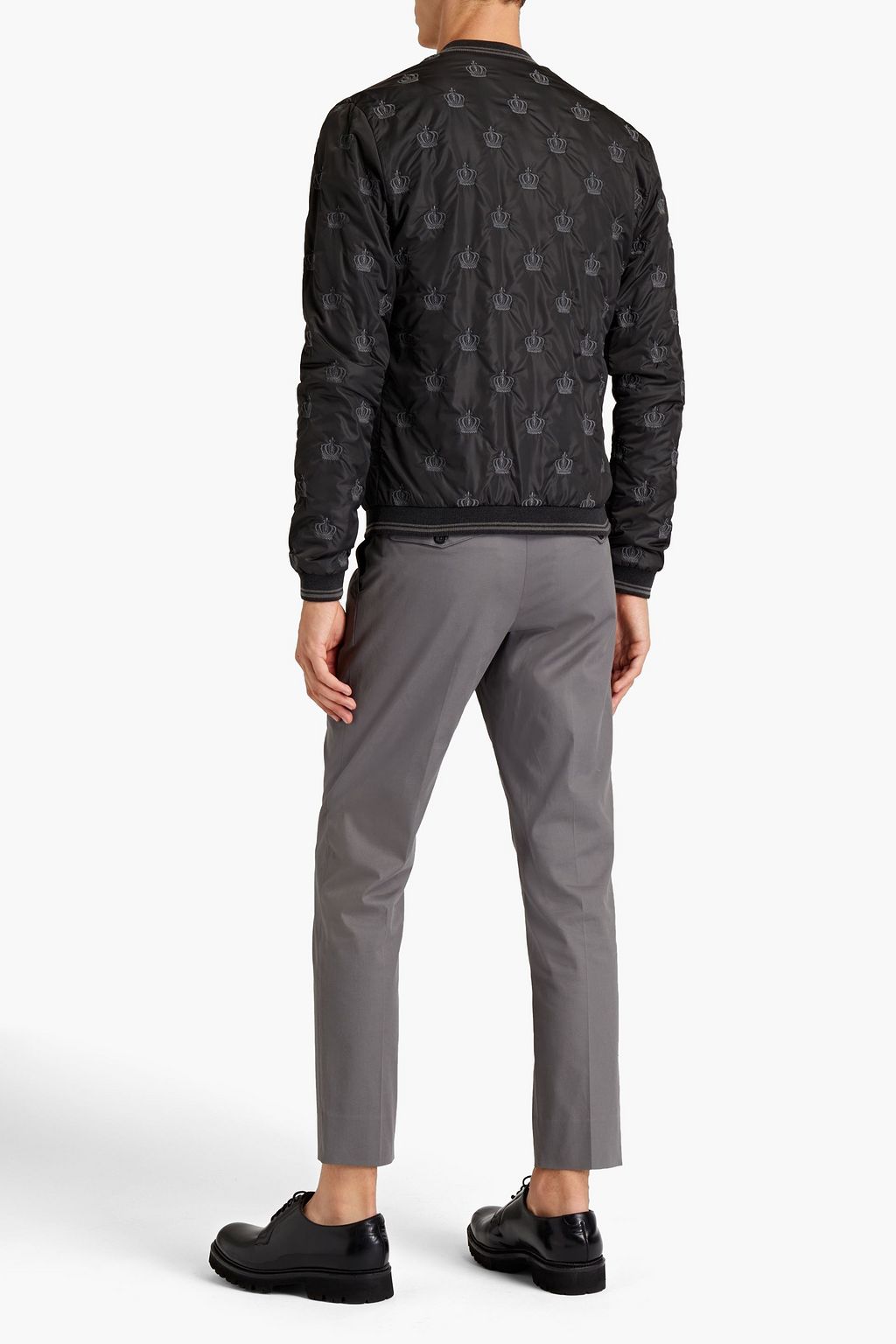 DOLCE & GABBANA Embroidered shell bomber jacket