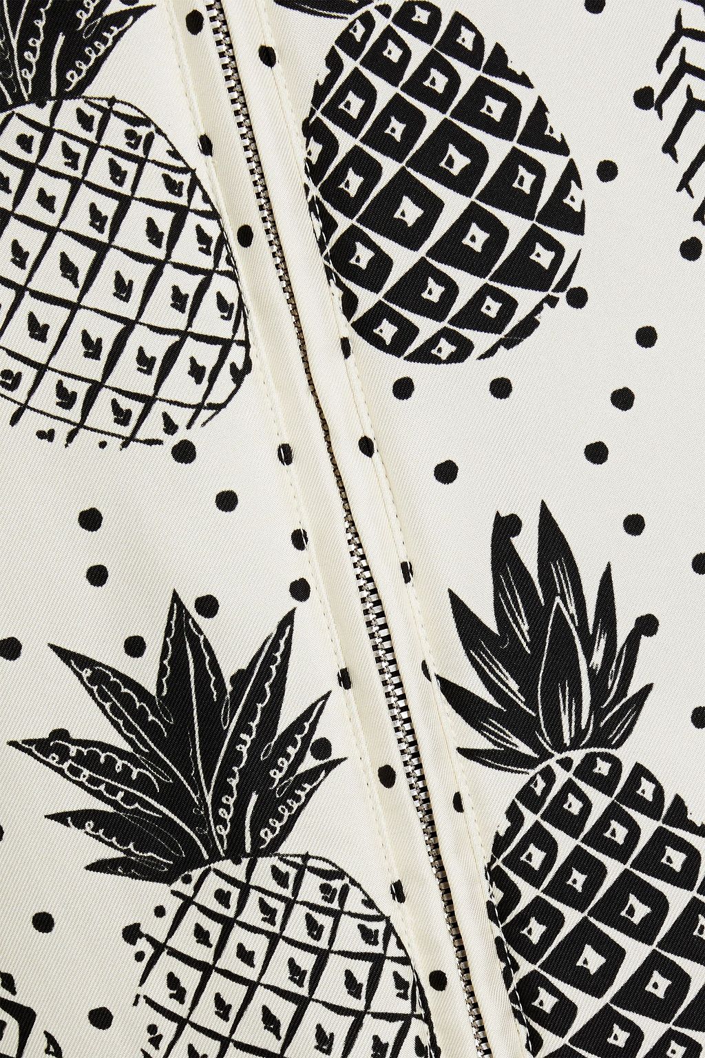 DOLCE & GABBANA Printed silk-twill bomber jacket