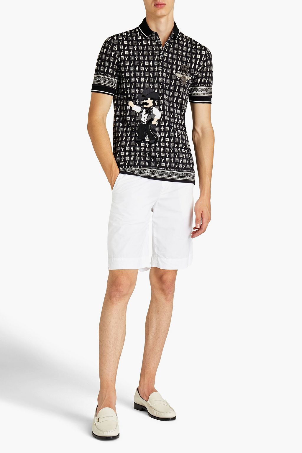 DOLCE & GABBANA Cotton-poplin shorts