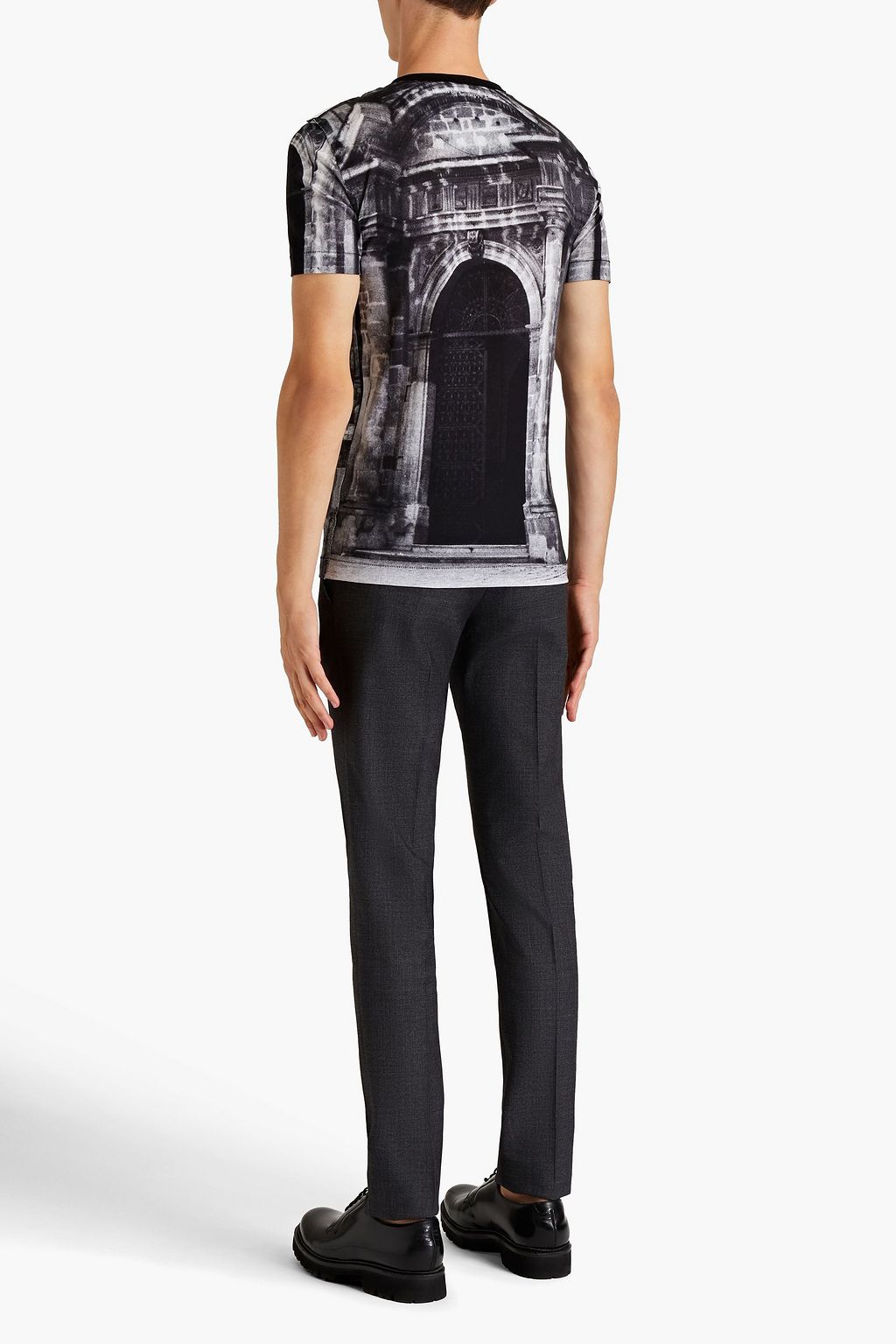 DOLCE & GABBANA Cropped wool-blend twill pants