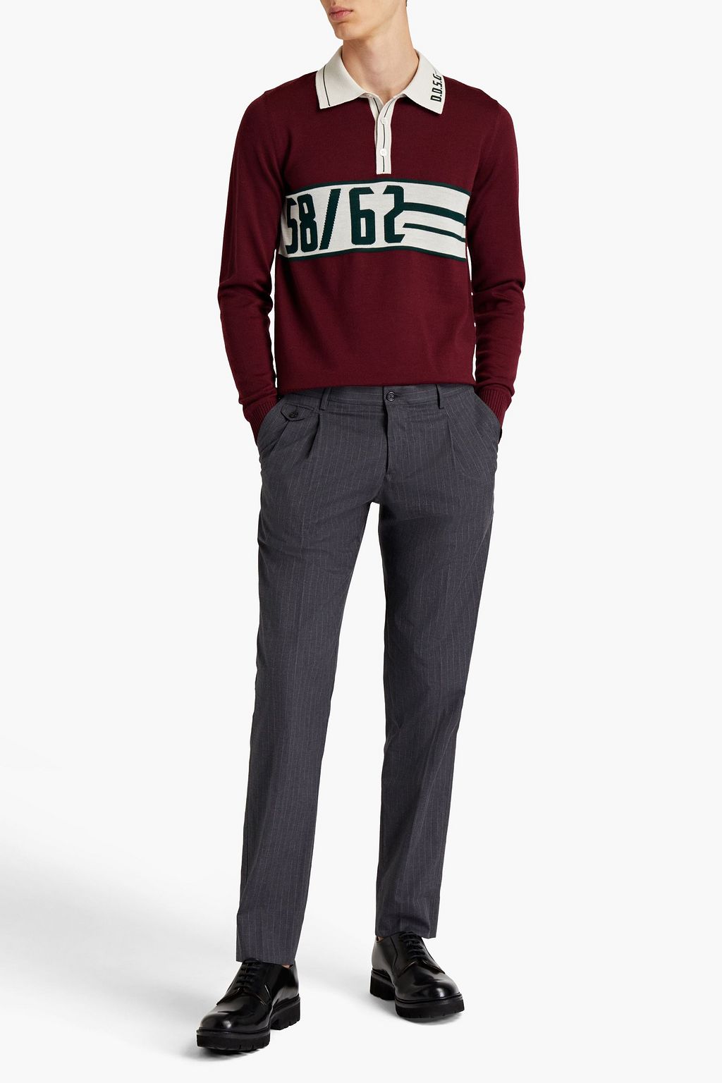 DOLCE & GABBANA Tapered pinstriped cotton pants