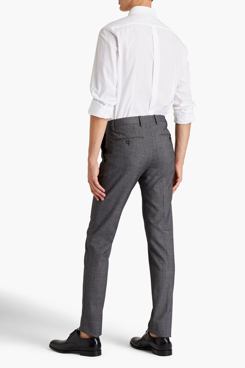 DOLCE & GABBANA Cropped wool-blend twill pants